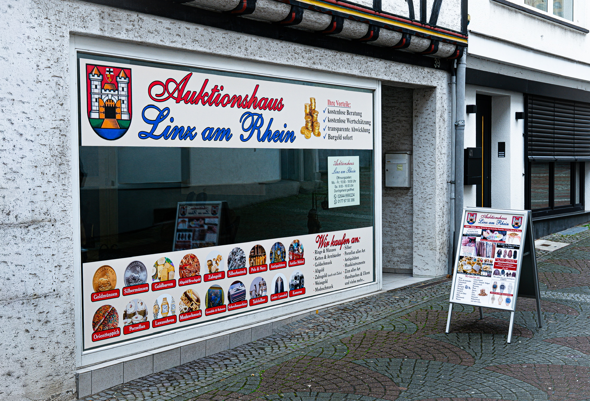 Außenansicht Auktionshaus Linz am Rhein