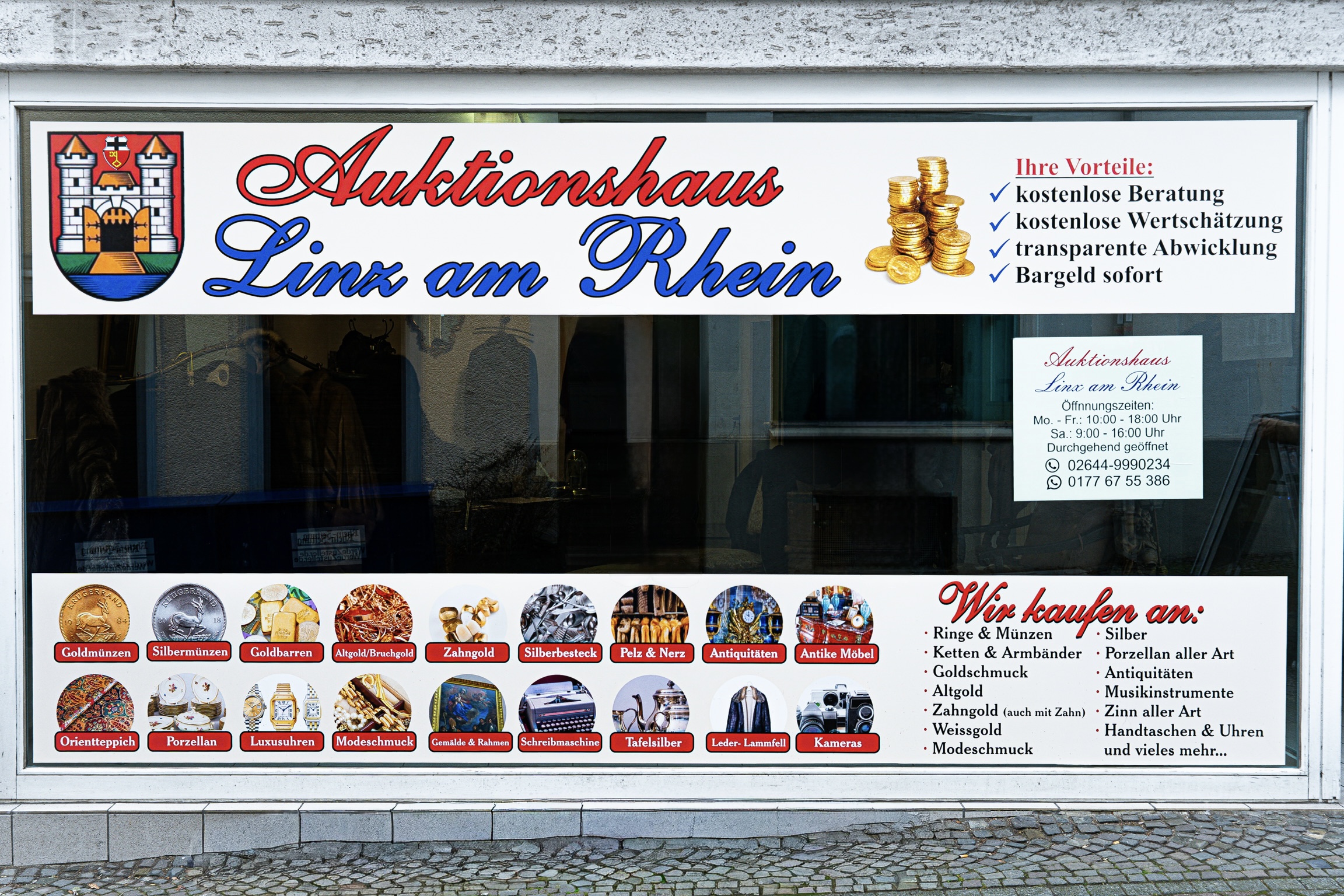 Innenansicht des Geschäfts